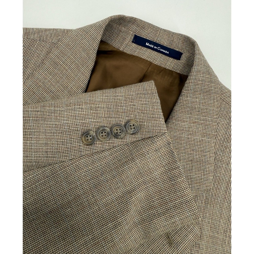 Vintage Polo University Ralph Lauren Blazer 46T Beige Wool Linen Sport Coat‎
